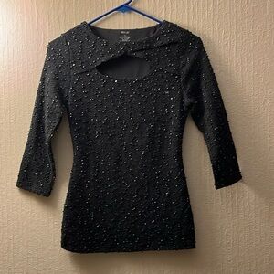 Women’s black sparkly Jennifer Lopez top. Sizer xs.